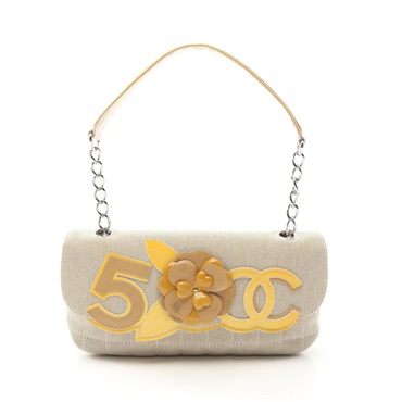 『正規品』CHANEL カメリア No.5 ハンドバッグ シャネル(CHANEL)シャネル チョコバー カメリア No.5 ハンドバッグ