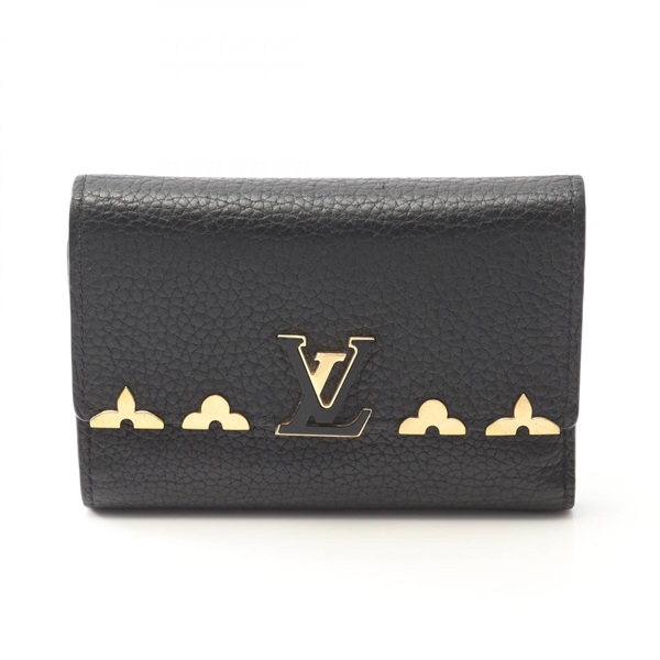 【最高級美品】ルイヴィトン カプシーヌ コンパクト 三つ折り財布 ノワール 黒 LOUIS VUITTON ルイヴィトン ポルトフォイユ・カプシーヌ XS M68587