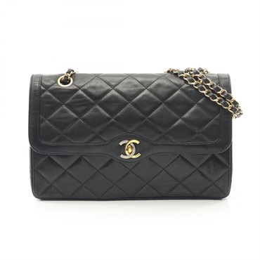 シャネル マトラッセ パリ限定 Wフラップ ショルダーバッグ バッグ レディース