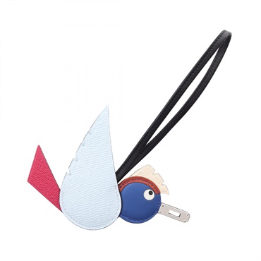 エルメス バーディナタ ブルーブリュム ブルーロワイヤル ローズメキシコ チャーム アクセサリー レディース