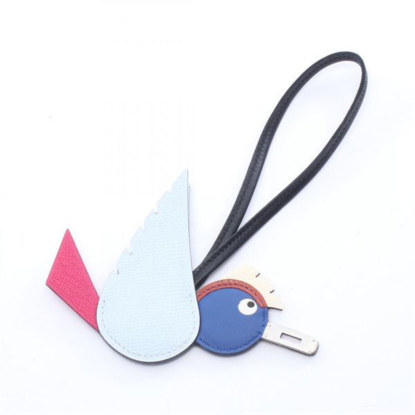 エルメス バーディ ブルーブリュム ブルーロワイヤル ローズメキシコ ナタ チャーム アクセサリー レディース