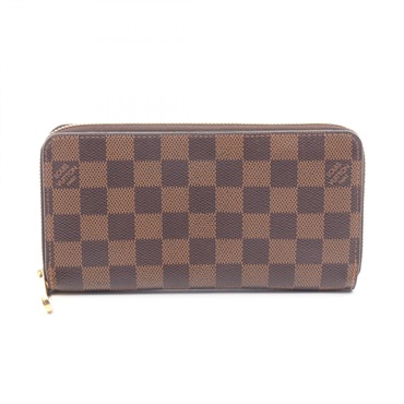 ルイ・ヴィトン ジッピーウォレット ダミエエベヌ ローズバレリーヌ ラウンド長財布 財布 レディース N60046