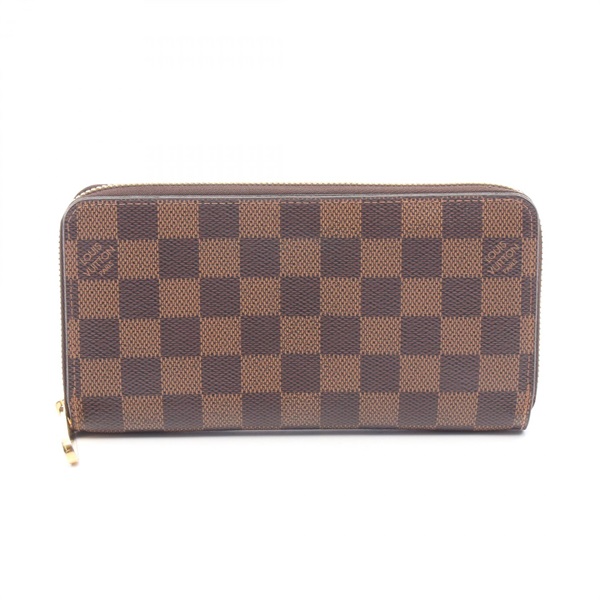 ルイ・ヴィトン ジッピーウォレット ダミエエベヌ ローズバレリーヌ ラウンド長財布 財布 レディース N60046