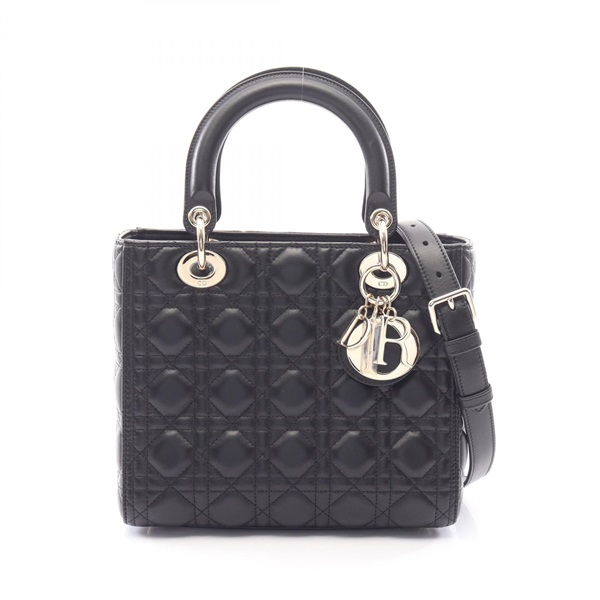 ディオール LADY DIOR レディディオール ミディアム カナージュ 2WAY ハンドバッグ バッグ レディース M0565ONG