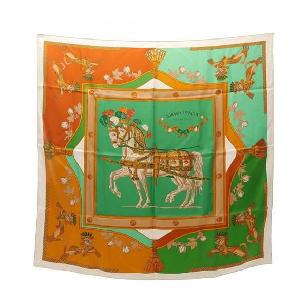 エルメス カレ90 Harnais Francais PREMIER EMPIRE スカーフ 衣料品 レディース