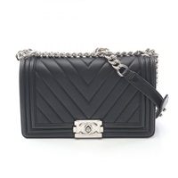 シャネル ボーイシャネル シェブロン Vステッチ ショルダーバッグ バッグ レディース A67086