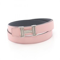 エルメス HERMES Hトゥアレグ ＆ キット 24 ベルト 衣料品 レザー ヴォースイフト / ヴォーエプソン ヴォースイフト レディース ピンク系 / グレー系 / グリミスティ 【中古】 エルメス(HERMES)エルメス Hトゥアレグ ＆ キット 24 ベルト 衣料品