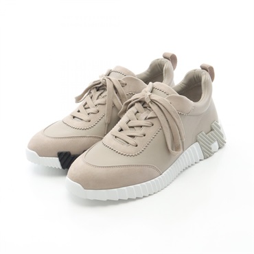 新品未使用 HERMES エルメス バウンシング ベージュ グレーズ 38 エルメス(HERMES)エルメス バウンシング ベージュエスキス スニーカー