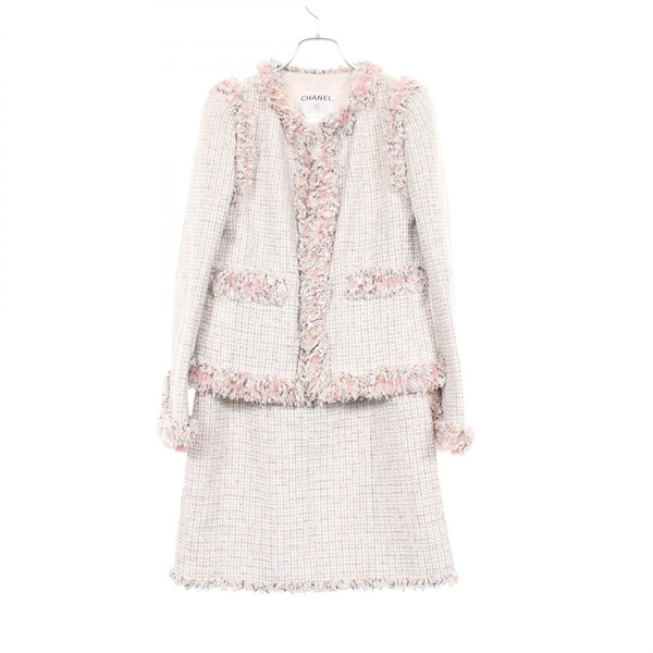シャネル ココマークボタン ツイードジャケット スーツ 衣料品 レディース P23727 V14151