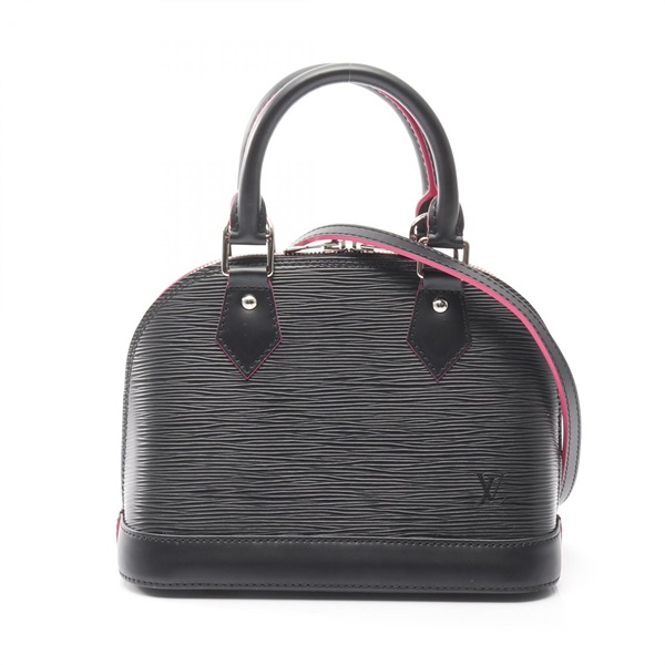 ルイ・ヴィトン アルマBB エピ ノワール ホットピンク ハンドバッグ バッグ レディース M54160