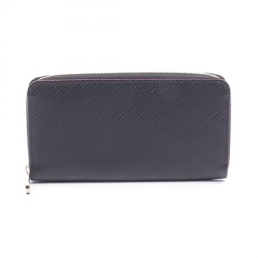 ルイ・ヴィトン ジッピーウォレット エピ ノワール ホットピンク ラウンド長財布 財布 レディース M64838