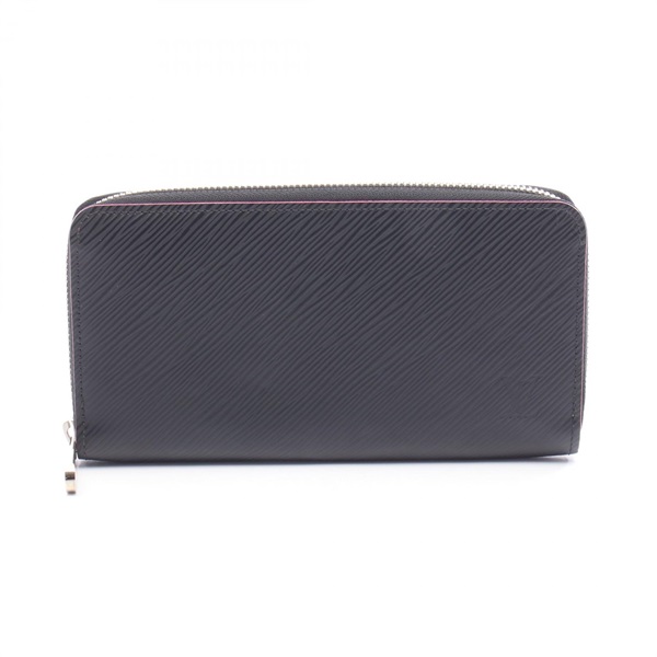 ルイ・ヴィトン ジッピーウォレット エピ ノワール ホットピンク ラウンド長財布 財布 レディース M64838