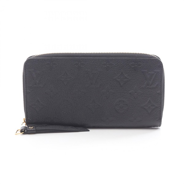 ルイ・ヴィトン ジッピーウォレット モノグラムアンプラント ノワール ラウンド長財布 財布 レディース M60571