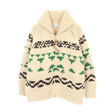 ハイク カウチンセーター ジップアップニットジャケット ニット 衣料品 トップス レディース