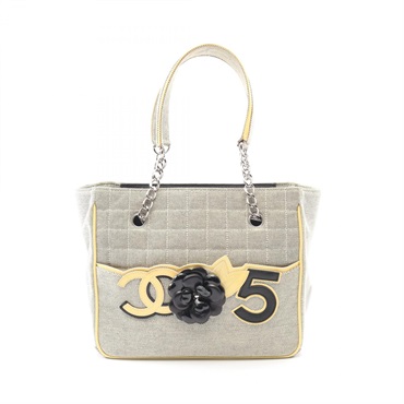 シャネル チョコバー カメリア No.5 トートバッグ バッグ レディース