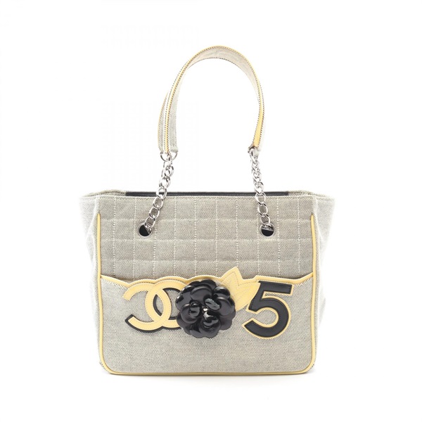 シャネル チョコバー カメリア No.5 トートバッグ バッグ レディース