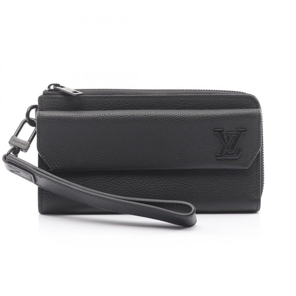 ルイ・ヴィトン ジッピーウォレット アエログラム ノワール L型ファスナー長財布 財布 メンズ M69831
