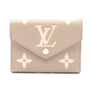 ルイ・ヴィトン ポルトフォイユヴィクトリーヌ バイカラー 三つ折り財布 財布 レディース M81861