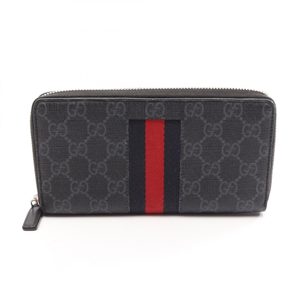 グッチ(GUCCI)グッチ GGスプリーム ラウンド長財布 財布 メンズ 