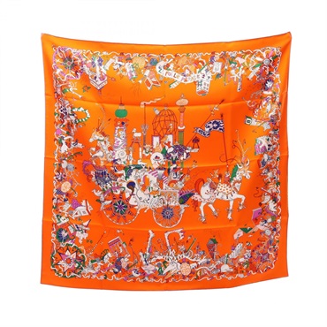 エルメス カレ90 La Folle Parade スカーフ 衣料品 レディース