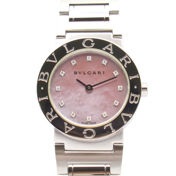 BVLGARI ブルガリ・ブルガリ 12Pダイヤ　レディース　腕時計（箱無し） ブルガリ(BVLGARI)ブルガリ ブルガリブルガリ 12Pダイヤ 腕時計