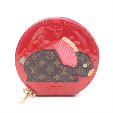 ルイ・ヴィトン ポルトモネ ラパン モノグラムヴェルニ ポムダムール コインケース 財布 レディース M91389