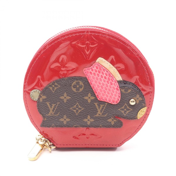 ルイ・ヴィトン ポルトモネ ラパン モノグラムヴェルニ ポムダムール コインケース 財布 レディース M91389