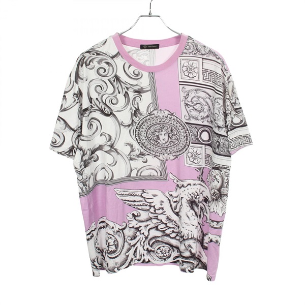 ヴェルサーチ メデューサ 総柄 半袖Tシャツ 衣料品 トップス メンズ