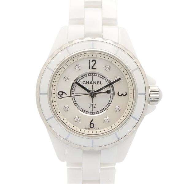 シャネル J12 8Pダイヤ 腕時計 時計 レディース H2570
