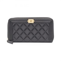 シャネル ボーイシャネル ラウンド長財布 財布 レディース A80288