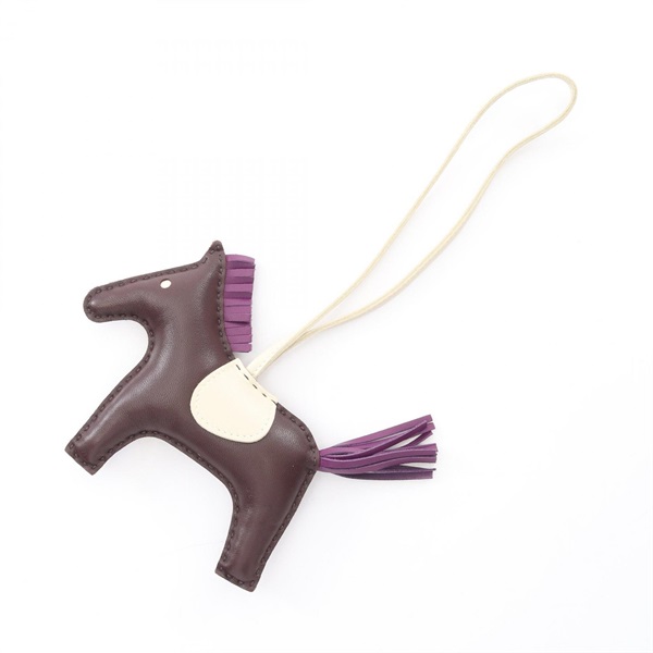 エルメス ロデオMM ルージュセリエ クレ ヴィオレ チャーム アクセサリー レディース