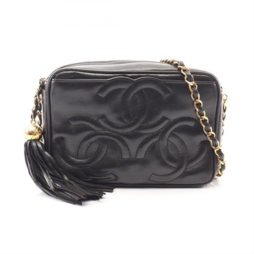 シャネル トリプルココマーク タッセル ショルダーバッグ バッグ レディース