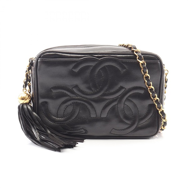 シャネル トリプルココマーク タッセル ショルダーバッグ バッグ レディース