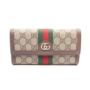 グッチ オフィディア GGスプリーム コンチネンタルウォレット 二つ折り長財布 財布 レディース 523153