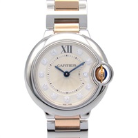 カルティエ バロンブルーSM 11Pダイヤ 腕時計 時計 レディース WE902030