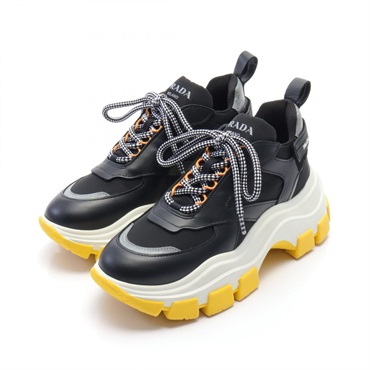 プラダ(PRADA)プラダ ブロック スニーカー 靴 レディース 37.5