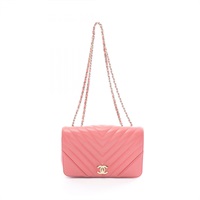 シャネル(CHANEL)シャネル シェブロン Vステッチ ショルダーバッグ  