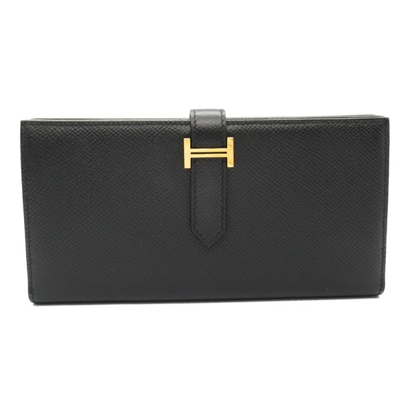 エルメス(HERMES)エルメス ベアンスフレ ブラック 二つ折り長 エルメス(HERMES)エルメス ベアンスフレ ブラック 二つ折り長