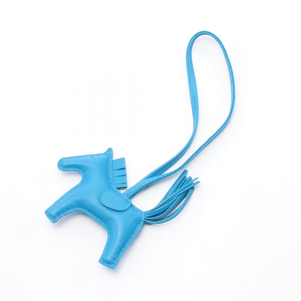 エルメス ロデオPM ブルーザンジバル チャーム アクセサリー レディース U刻