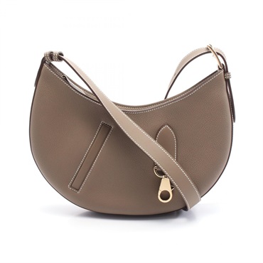 エルメス　布ショルダーバック　正規品） エルメス HERMES パスキード 〇H刻 エベンヌ/GD金具 ボックスカーフ