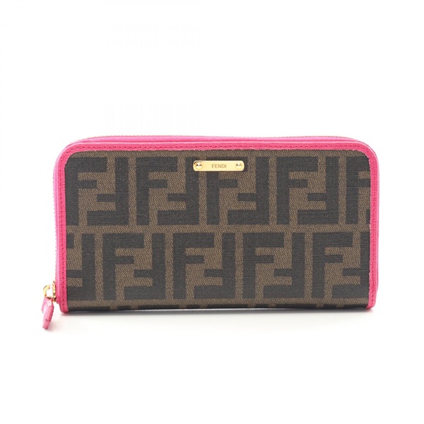フェンディ バイザウェイ ズッカ ラウンド長財布 財布 レディース 8M0299