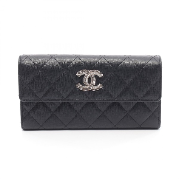 シャネル マトラッセ ココマーク 二つ折り財布 財布 レディース