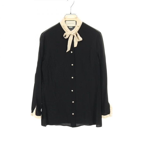 グッチ インターロッキングGボタン ブラウス 衣料品 トップス レディース 454688