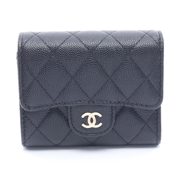 シャネル クラシック スモール フラップ ウォレット 三つ折り財布 財布 レディース