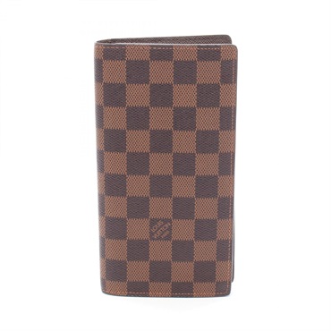ルイ・ヴィトン ポルトフォイユ ブラザ ダミエエベヌ 二つ折り長財布 財布 メンズ N60017