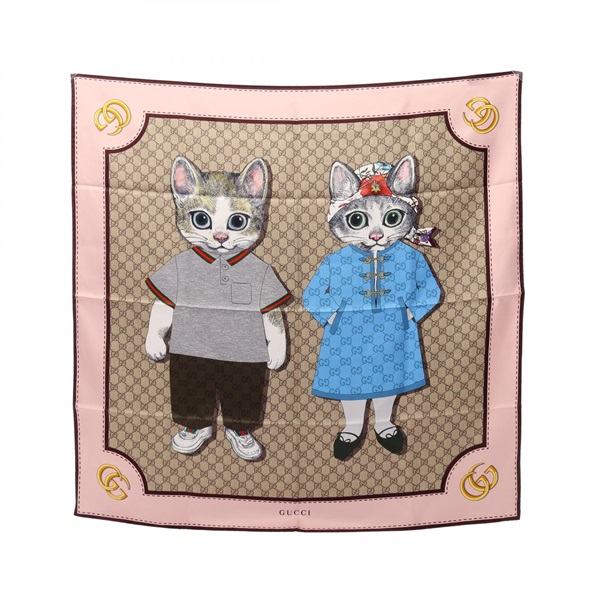 グッチ GUCCI × ヒグチユウコ GG柄 スカーフ 衣料品 レディース