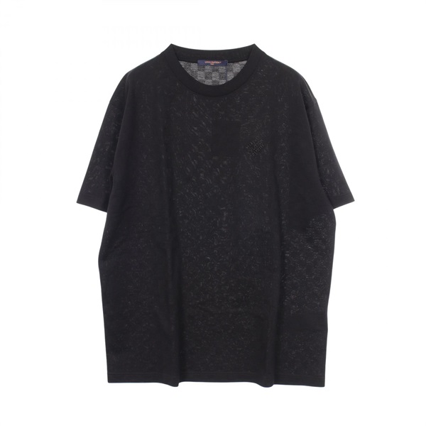 ルイ・ヴィトン ダミエ ロゴ刺繍 半袖Tシャツ 衣料品 トップス メンズ RM242MQ JUV HRY40W