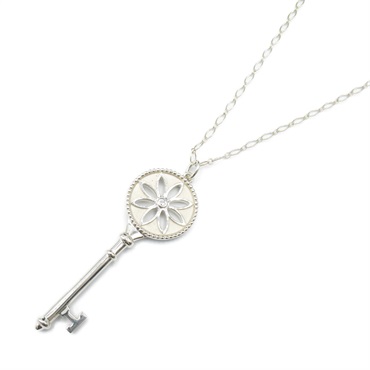 ティファニー デイジー キー ロングチェーン ネックレス 1Pダイヤモンド ティファニー(TIFFANY＆CO)ティファニー デイジーキーロングネックレス