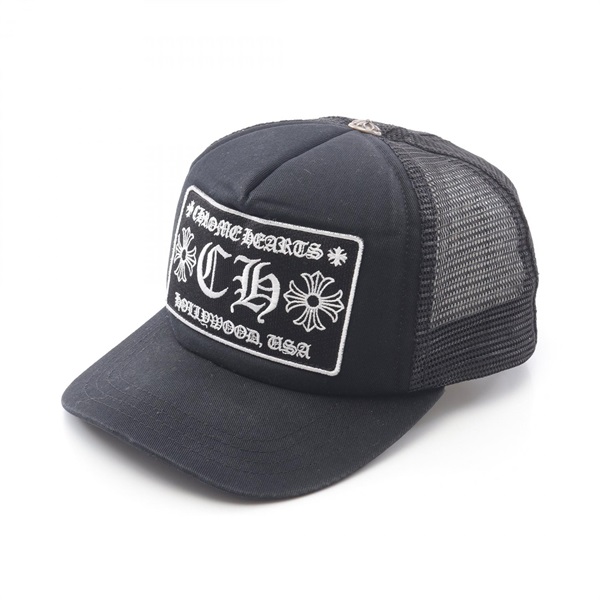 CHROME HEARTS (クロムハーツ) TRUCKER CAP セメタリーレザークロス