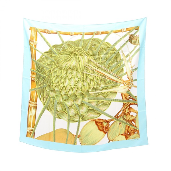 エルメス(HERMES)エルメス カレ90 JARDIN CREOLE スカーフ 衣料品